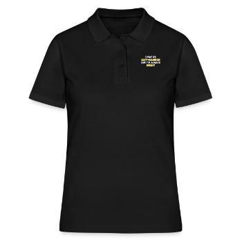 I May Be Left Handed But I'm Always Right Lefty - Women's Polo Shirt - black - Front - Ailine (174cm)