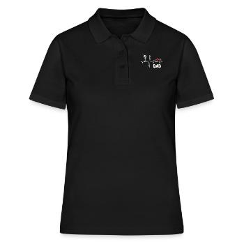 Mikrofon Herzschlag Musiker Sänger Sänger Dad Tee - Frauen Polo Shirt - Schwarz - Vorne - Ailine (174cm)