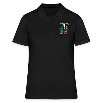 Ich tanze nicht immer Irish Dance Dancing Ireland Dancer - Frauen Polo Shirt - Schwarz - Vorne - Ailine (174cm)
