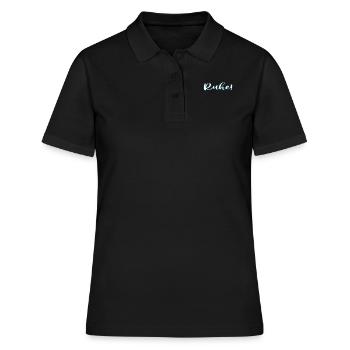 Pscht Ruhe Lehrergeschenk - Frauen Polo Shirt - Schwarz - Vorne - Ailine (174cm)