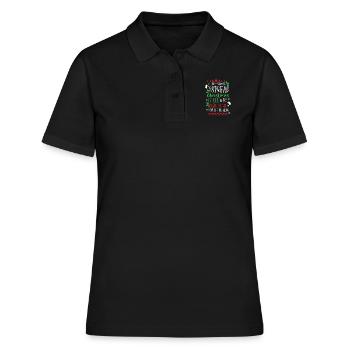 Best Way to Spread Christmas Cheer | Sing Loud - Women's Polo Shirt - black - Front - Ailine (174cm)