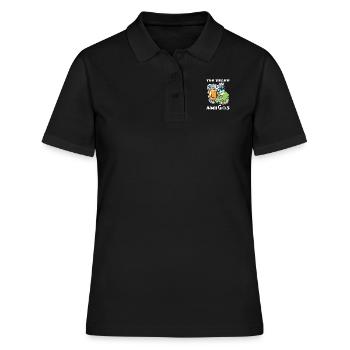 Tequila - Frauen Polo Shirt - Schwarz - Vorne - Ailine (174cm)