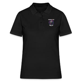 Miskatonic University Arkham Massachussetts - Polo Femme - noir - Devant - Ailine (174cm)