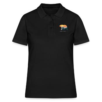 Grève climatique Démo sur le changement climatique Climat - Polo Femme - noir - Devant - Ailine (174cm)