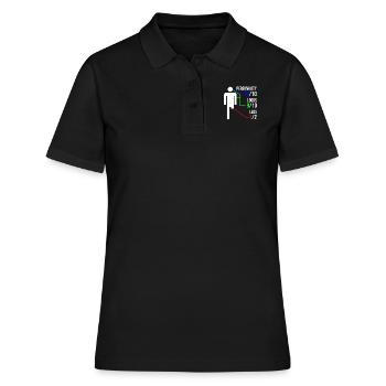 Invalidité de cadeau d'amputation de jambe - Polo Femme - noir - Devant - Ailine (174cm)