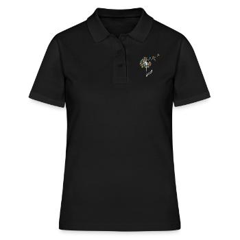 Pissenlit de poulet - Polo Femme - noir - Devant - Ailine (174cm)
