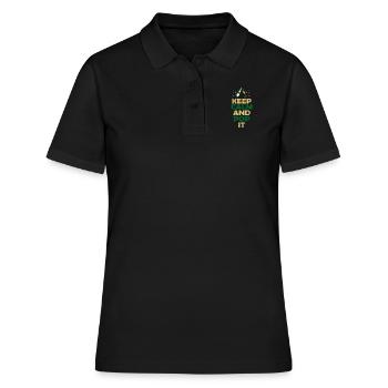 Sekt - Frauen Polo Shirt - Schwarz - Vorne - Ailine (174cm)