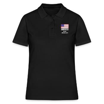 L'Amérique a besoin d'une chemise de journalistes pour la liberté d'expression - Polo Femme - noir - Devant - Ailine (174cm)