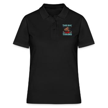 train - Polo Femme - noir - Devant - Ailine (174cm)