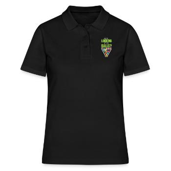 billard billard billard idée cadeau boule de billard que - Polo Femme - noir - Devant - Ailine (174cm)