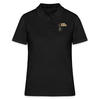 Mehr Leistung Hardware Ingenieur Design - Frauen Polo Shirt - Schwarz - Vorne - Ailine (174cm)