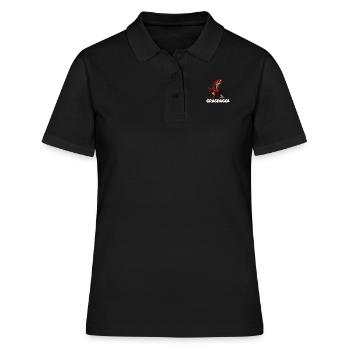 Grasdaggl Grasdackel Schwäbisches Schimpfwort Hund - Frauen Polo Shirt - Schwarz - Vorne - Ailine (174cm)