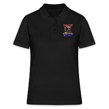 Geschichte Warnung Geschichtslehrer für Geschichts - Frauen Polo Shirt - Schwarz - Vorne - Ailine (174cm)
