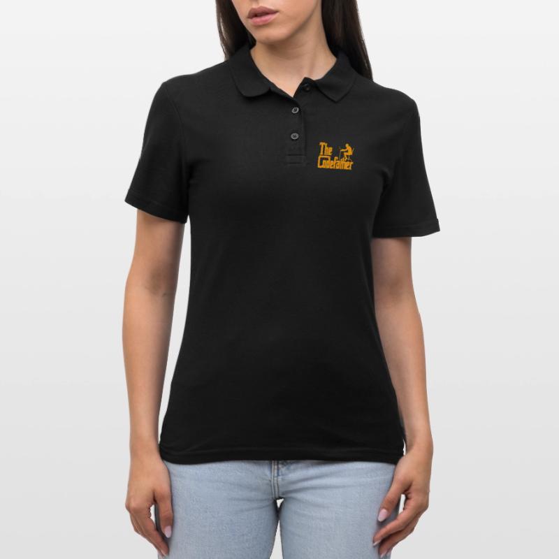 Developer Fun Saying The Codefather Coder Women's Polo Shirt