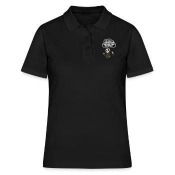 So viele Idioten und Nur eine Sense Provokant - Frauen Polo Shirt - Schwarz - Vorne - Ailine (174cm)