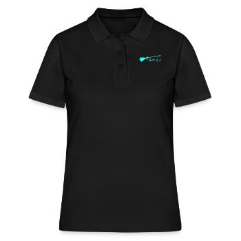 Balaage Rengaine Concierge cadeau nettoyeur - Polo Femme - noir - Devant - Ailine (174cm)