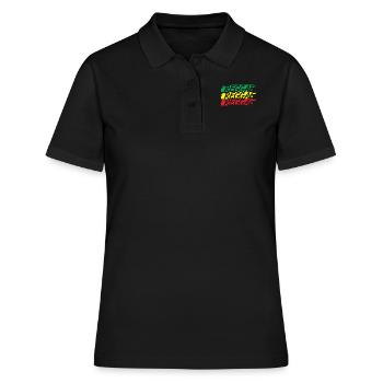 Reggae - Frauen Polo Shirt - Schwarz - Vorne - Ailine (174cm)