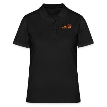Bus chauffeur de bus chauffeur de bus cadeau singe homme - Polo Femme - noir - Devant - Ailine (174cm)