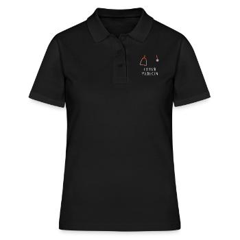 Futur Médecin Drôle Pour Les Étudiants en Médecine - Frauen Polo Shirt - Schwarz - Vorne - Ailine (174cm)