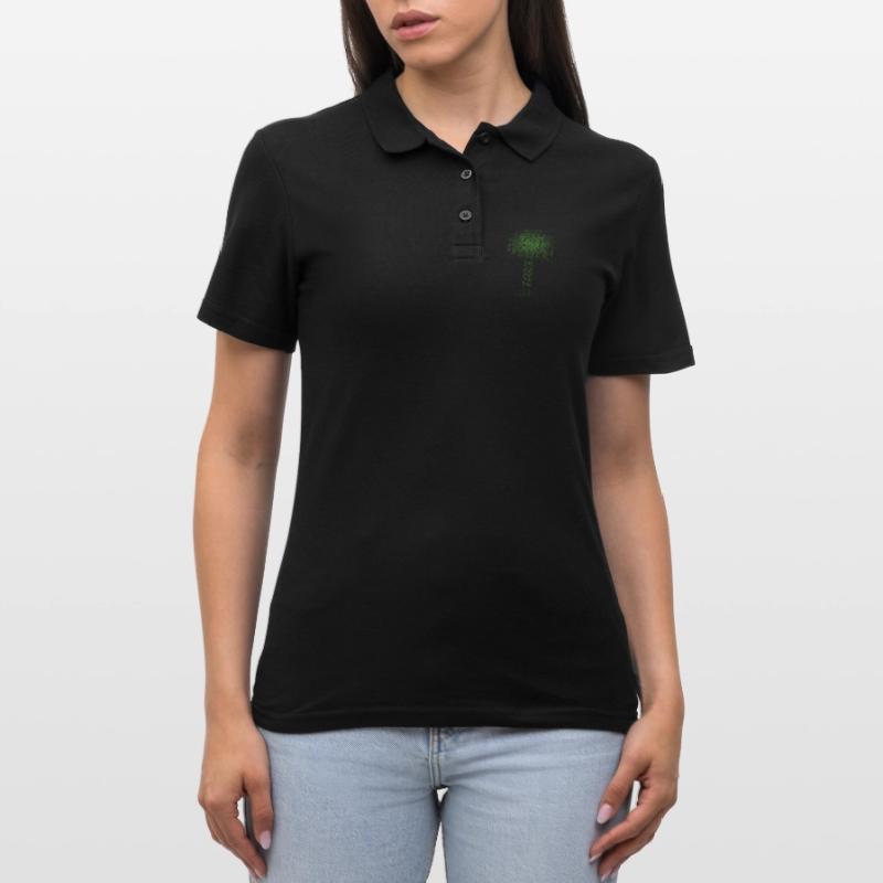 Binary Tree Encoding Computer Programmer Women's Polo Shirt
