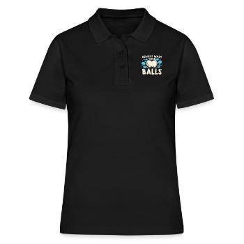 Golfeur Golf golf golf golf - Polo Femme - noir - Devant - Ailine (174cm)