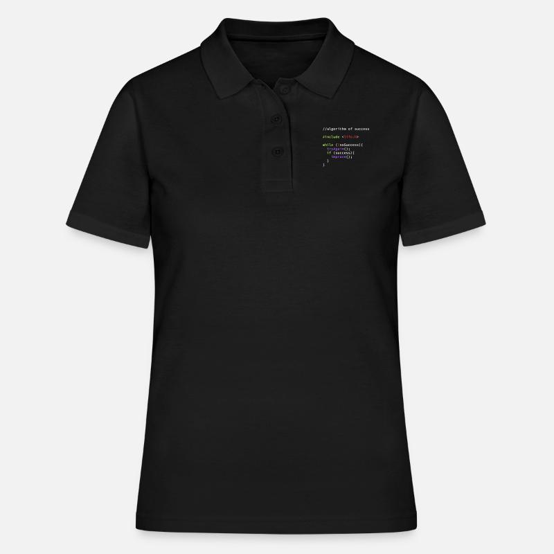 Informatiker Programmierer Coder Hacker Code - Frauen Polo Shirt - Schwarz