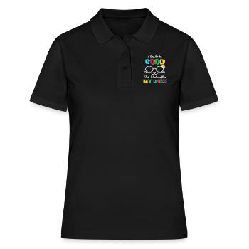 I Try To Be Good But I Take After My Uncle T Shirt - Polo Femme - noir - Devant - Ailine (174cm)