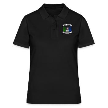 Yukon Territory Flag and Province Slogan - Women's Polo Shirt - black - Front - Ailine (174cm)