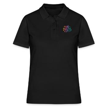 Musical Instrument Notes Musical Notes Music - Women's Polo Shirt - black - Front - Ailine (174cm)