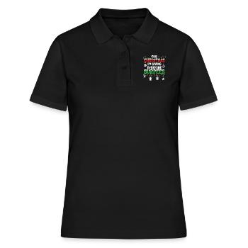Burpee - Dieses Weihnachten im Geben Sie jedem Burpees - Frauen Polo Shirt - Schwarz - Vorne - Ailine (174cm)