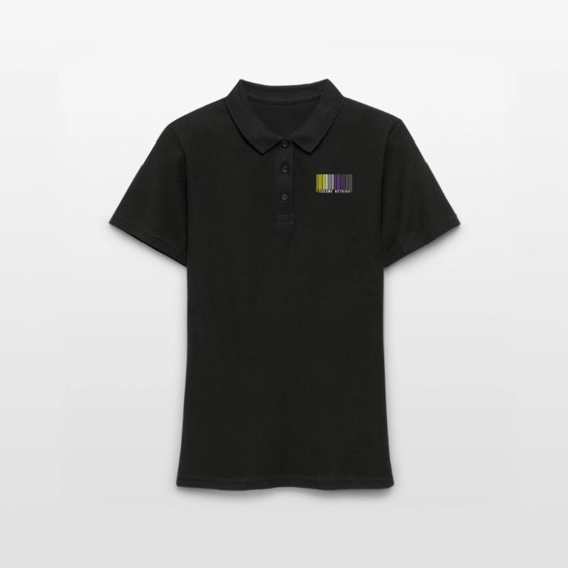 Nonbinary | Non-Binary Pride Barcode Flag Women's Polo Shirt