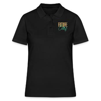 Futur Chef Cuisine Cuisine Pâtisserie Gourmet Commis Che - Polo Femme - noir - Devant - Ailine (174cm)