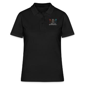 Rechenzentrum Design Gartengeräte Rechen Leiter - Frauen Polo Shirt - Schwarz - Vorne - Ailine (174cm)