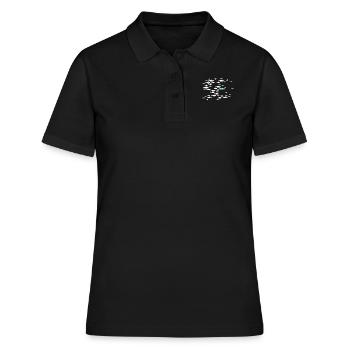 Fish swim against the tide in the sea - Women's Polo Shirt - black - Front - Ailine (174cm)