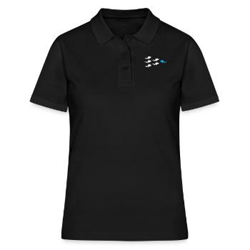 Divers swim against the tide - Women's Polo Shirt - black - Front - Ailine (174cm)