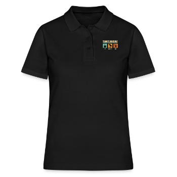 Wingfoil Tagesplanung Wing Surf Wingfoil - Frauen Polo Shirt - Schwarz - Vorne - Ailine (174cm)