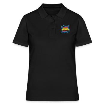 Super Marraine super héro supermarraine - Polo Femme - noir - Devant - Ailine (174cm)