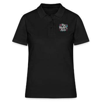 Big Sister Again Announcement Pregnancy Girls - Frauen Polo Shirt - Schwarz - Vorne - Ailine (174cm)