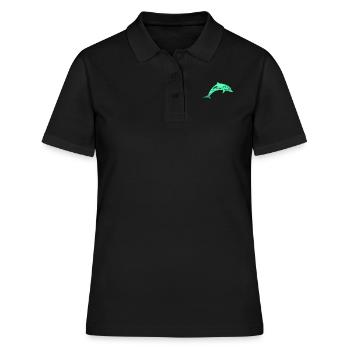 Dolphin Underwater World Diving Plongeurs - Polo Femme - noir - Devant - Ailine (174cm)