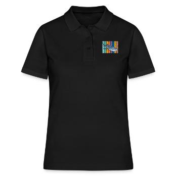 Whale Shark Diver Shark - Women's Polo Shirt - black - Front - Ailine (174cm)
