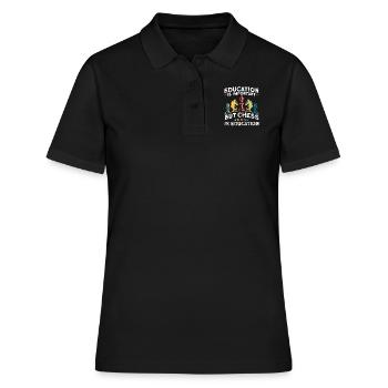 Chess Chess Piece Chess Player - Women's Polo Shirt - black - Front - Ailine (174cm)