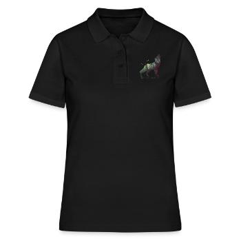 Preserve & Protect Climate Protection Wolf - Women's Polo Shirt - black - Front - Ailine (174cm)