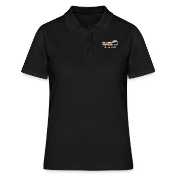 Mäht in Germany und von alleine Mähroboter - Frauen Polo Shirt - Schwarz - Vorne - Ailine (174cm)