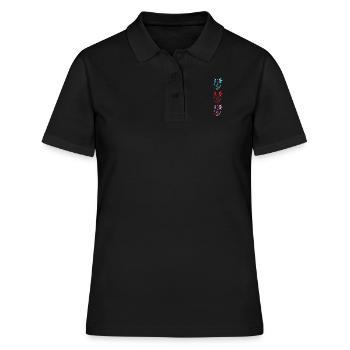 Sweet Axolotl Lovers Ambystoma Pets - Women's Polo Shirt - black - Front - Ailine (174cm)