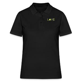 Tennis Love Tennis Player Tennis Club - Women's Polo Shirt - black - Front - Ailine (174cm)