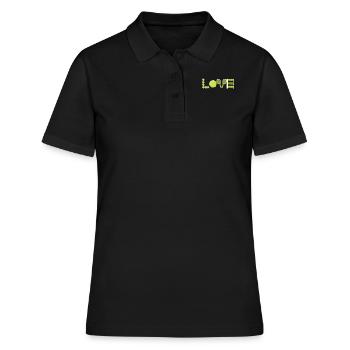 Tennis Love Tennis Player Tennis Club - Women's Polo Shirt - black - Front - Ailine (174cm)