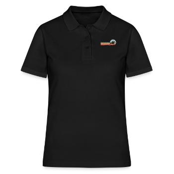 Horse Riding Rider Vintage - Women's Polo Shirt - black - Front - Ailine (174cm)