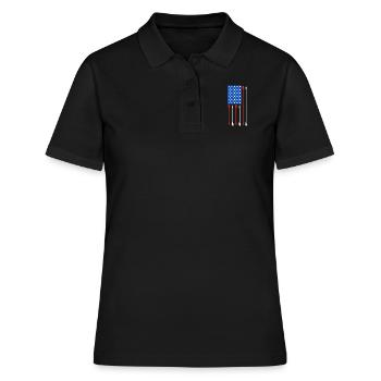 Usa Archer de tir à l’arc - Polo Femme - noir - Devant - Ailine (174cm)