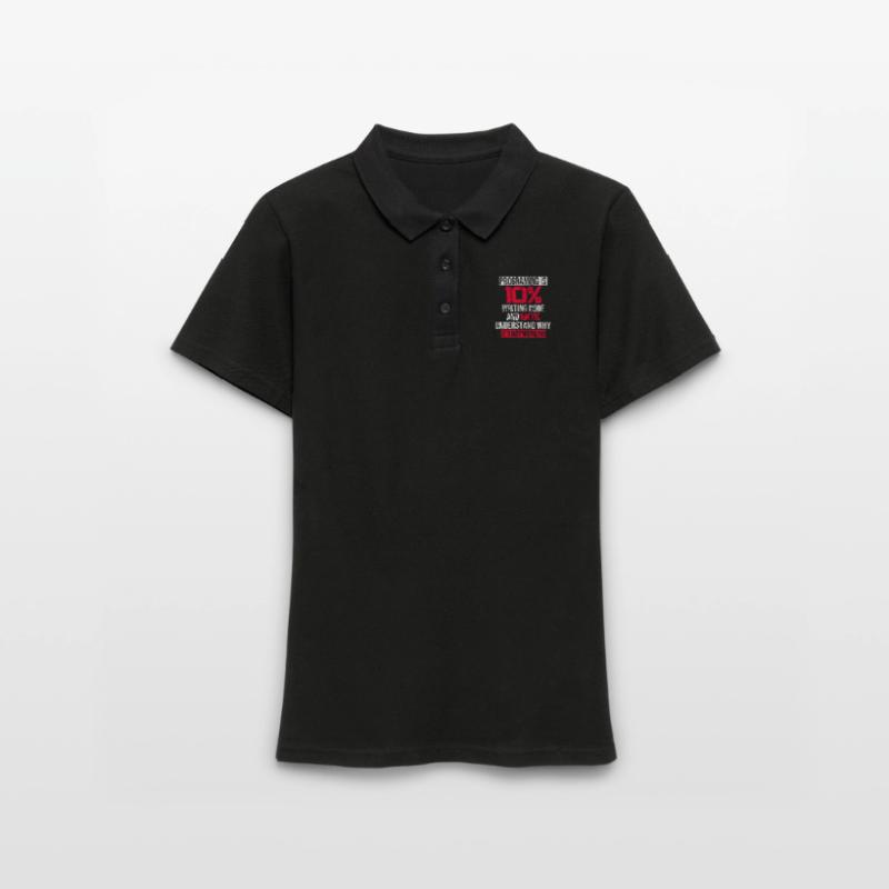 Funny Programming Is Writing Code Frauen Polo Shirt
