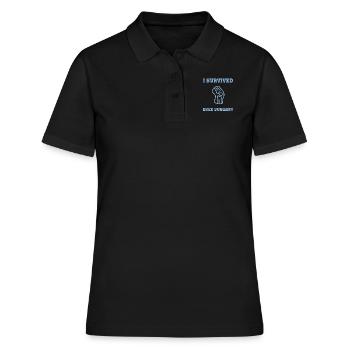 Knie Operation OP Knie OP - Frauen Polo Shirt - Schwarz - Vorne - Ailine (174cm)